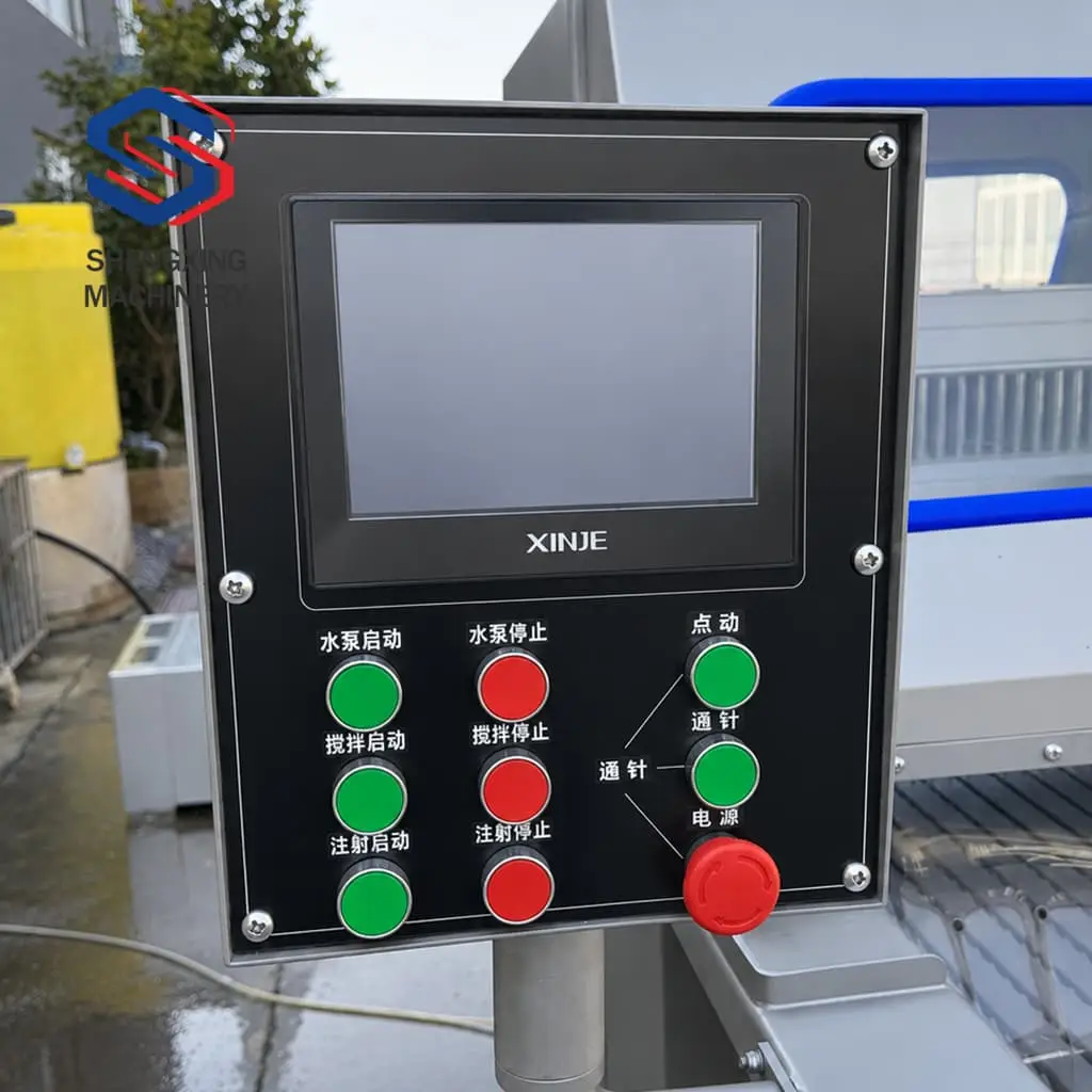 PLC touch screen control for Pneumatic Brine Injector operation